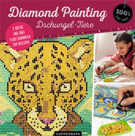 Diamond Painting Set Dschungel-Tiere